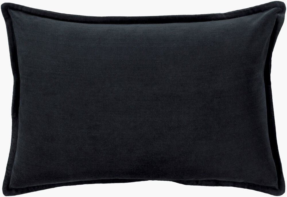 Cotton Velvet Lumbar Pillow, Decorative Pillow by Surya, 13" length x 19" width