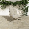Lyra Outdoor Rocking Chair Beige, Outdoor Chair by Moe's Home, 2'2.77" width x 2'10" height x 3'2" depth thumbnail 9