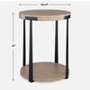 Palisade Natural Round Side Table, Side & End Table by Uttermost, 19" width x 24" height x 19" depth thumbnail 3