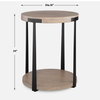 Palisade Natural Round Side Table, Side & End Table by Uttermost, 19" width x 24" height x 19" depth thumbnail 3