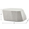 Parra Limestone Outdoor Coffee Table, Furniture by Uttermost, 38" width x 15" height x 28" depth thumbnail 3