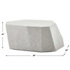 Parra Limestone Outdoor Coffee Table, Outdoor Table by Uttermost, 3'2" width x 1'3" height x 2'4" depth thumbnail 3
