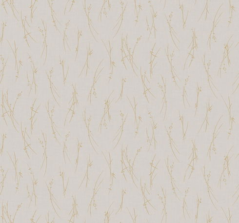 Sprigs Light Grey & Gold Wallpaper