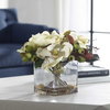 Dobbins Magnolia Bouquet, Artificial Plants & Flower by Uttermost, 15.75" width x 15.75" height x 13.5" depth thumbnail 2
