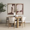 Soma 48' Light Brown Acacia Wood Round Dining Table thumbnail 2