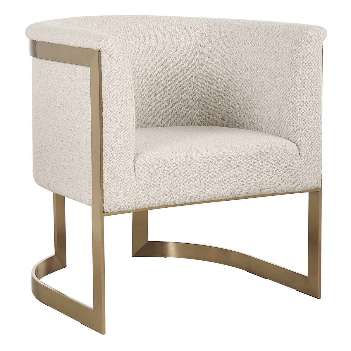 Bellina Plush Barrel Chair, Accent Chair by Uttermost, 28" width x 31" height x 29" depth View 5