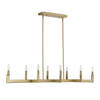 Cordoba 8 Light Linear Chandelier, Pendant by Uttermost, 51.5" width x 8.5" height x 14.25" depth thumbnail 3