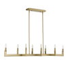 Cordoba 8 Light Linear Chandelier, Pendant by Uttermost, 51.5" width x 8.5" height x 14.25" depth thumbnail 3