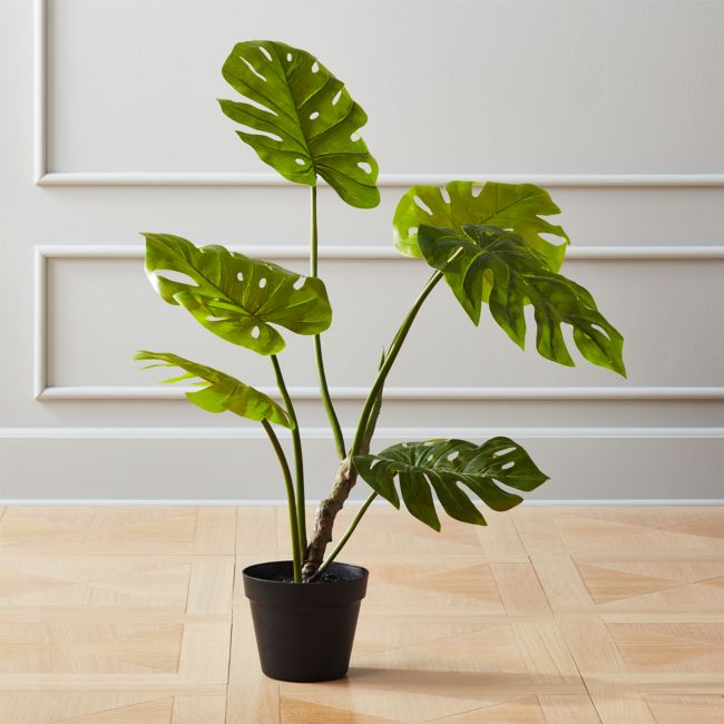 Online Designer Living Room Faux Potted Monstera Plant 29