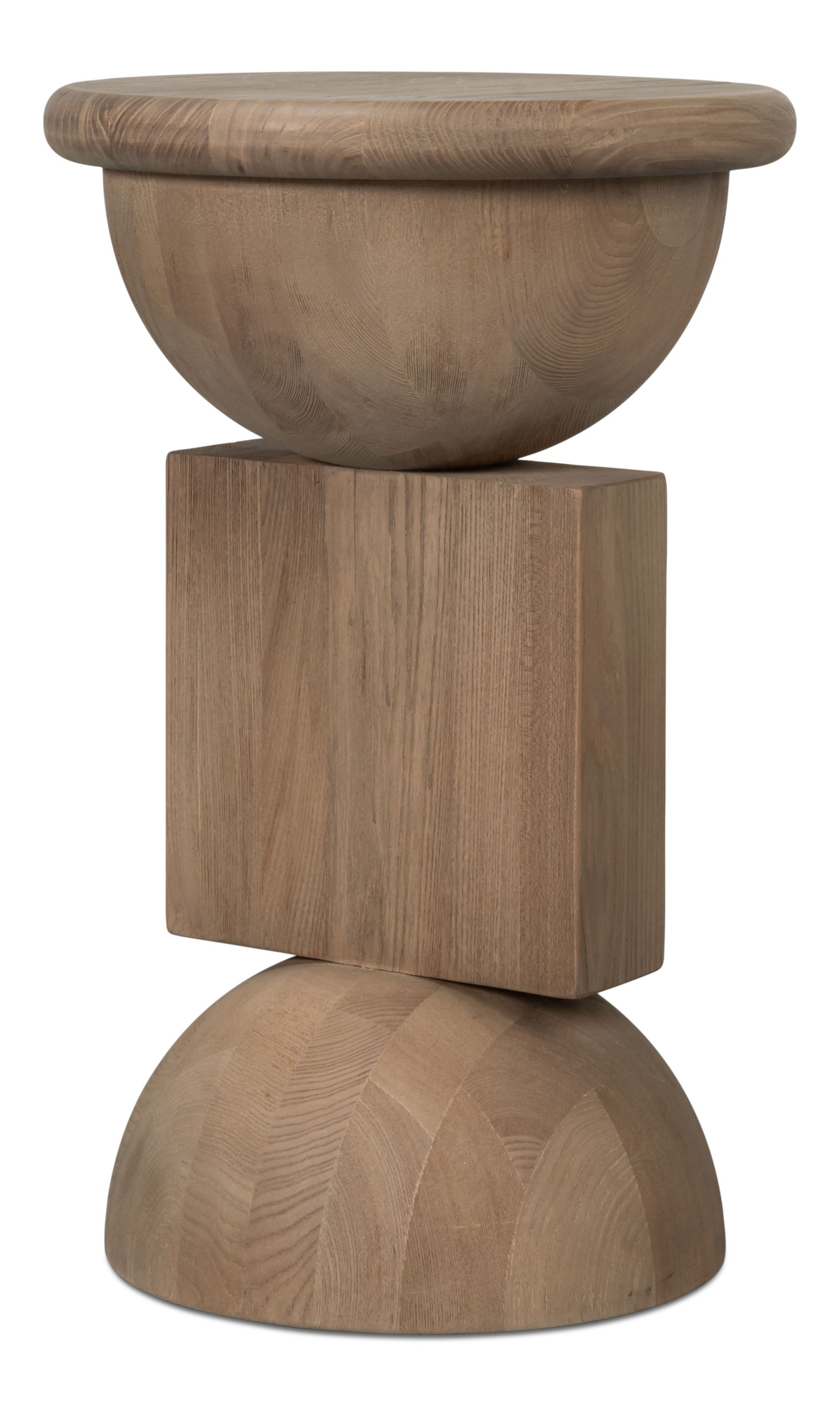 Romeo Side Tables, Set Of 3, Natural, Side & End Table by Sarreid, 14" length x 14" width x 22" height View 4