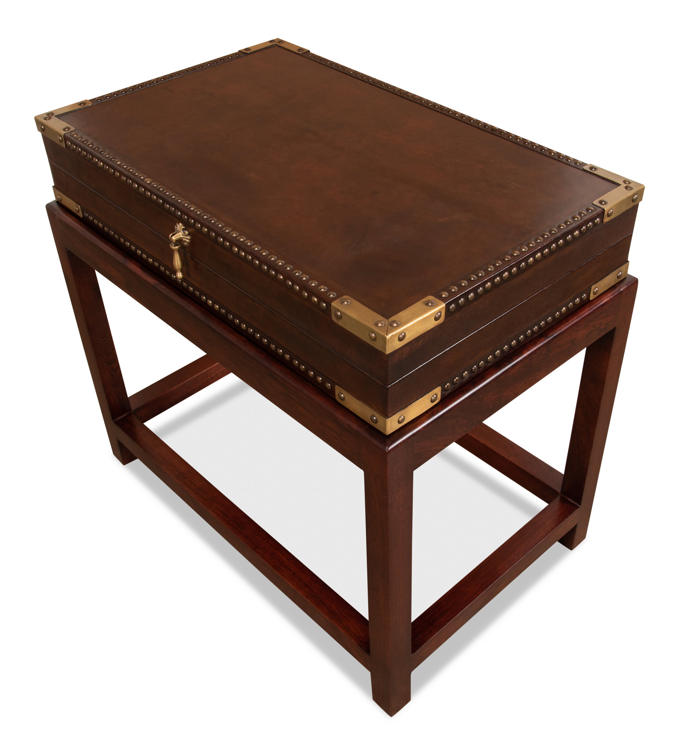 Winchester Box On Stand, Side & End Table by Sarreid, 27" length x 17" width x 24" height View 6