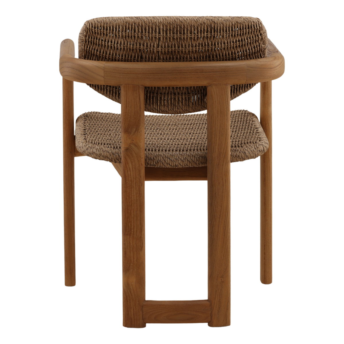Alva Outdoor Dining Chair Light Brown, by Dovetail, 22.04" width x 30.9" height x 21.37" depth View 4