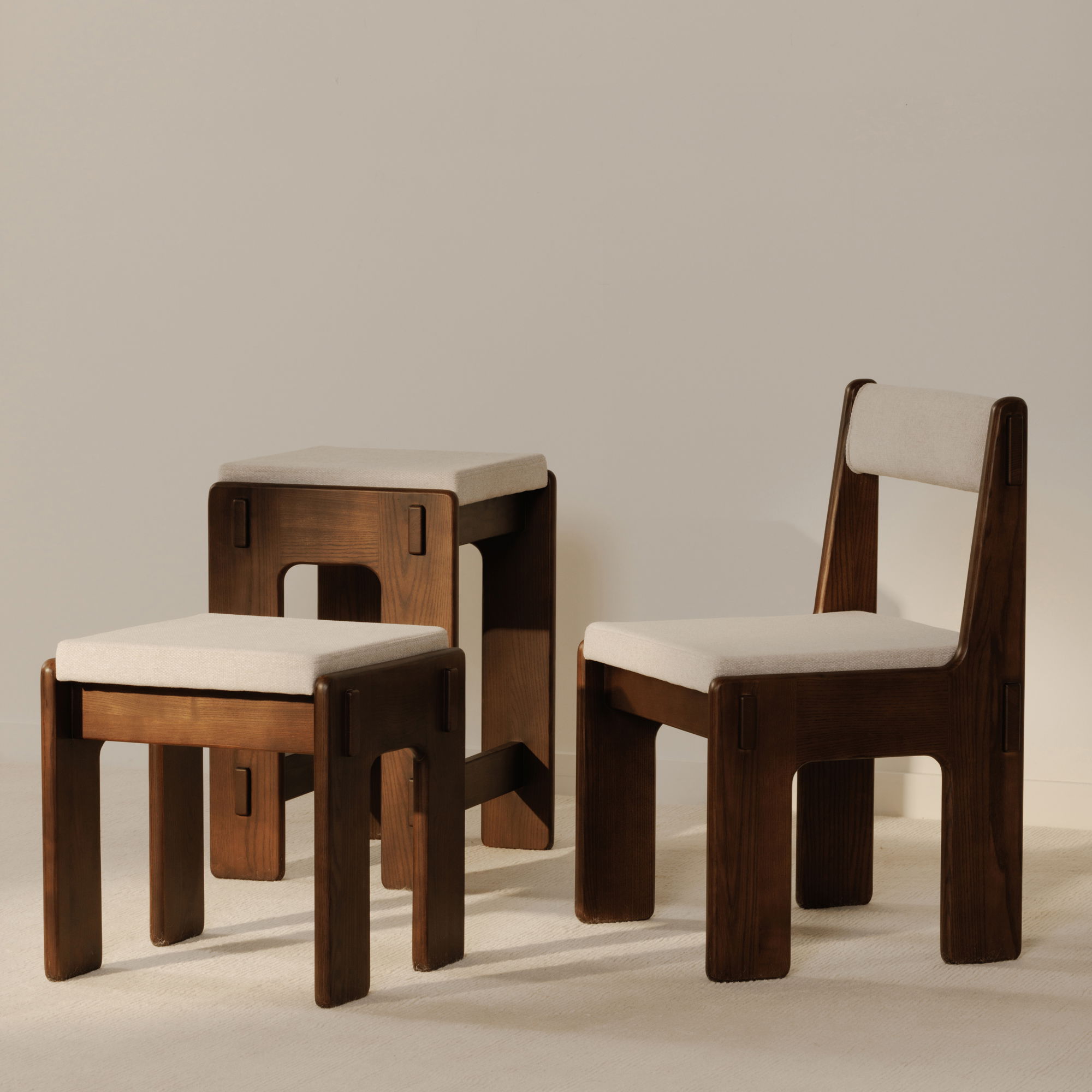 Ashby Counter Stool Brown large image 