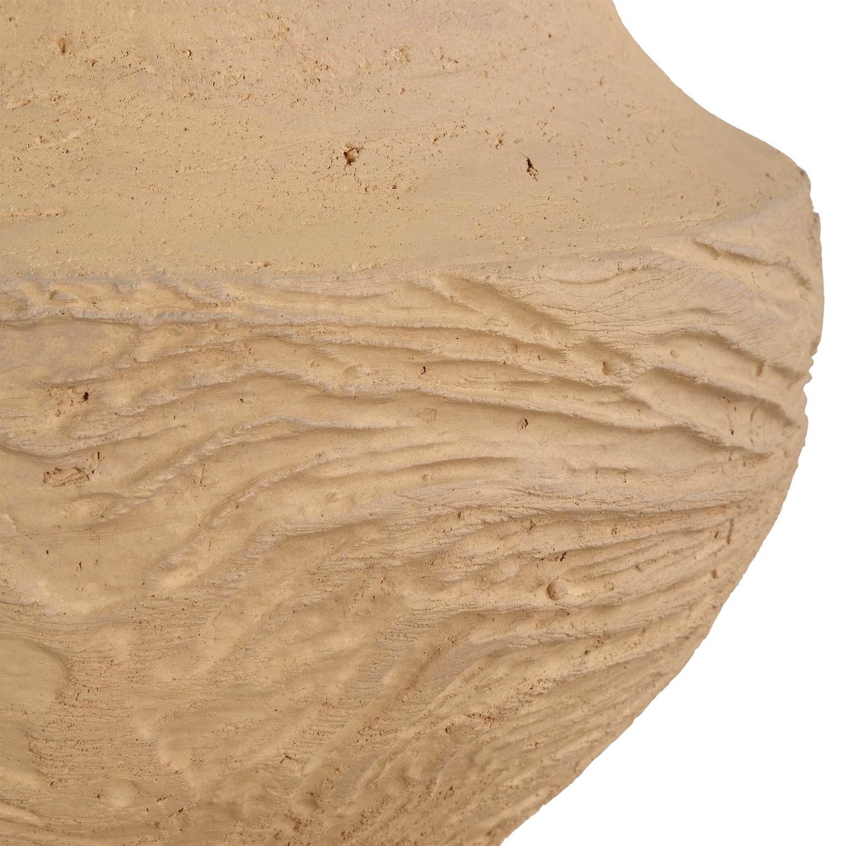Sandstone Flow Small Terracotta Vase, by Uttermost, 12" width x 7" height x 12" depth View 7