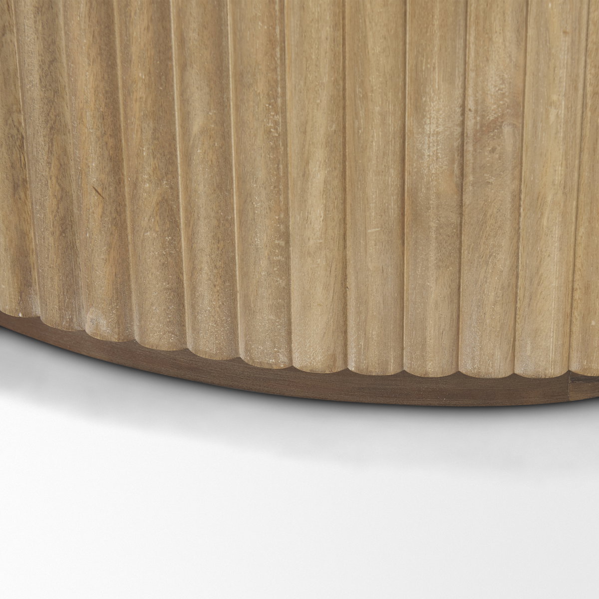 Terra Fluted Light Brown Wood 2-Door Accent Cabinet, Cabinets & Chest by Mercana, 42" length x 19" width x 32" height View 13