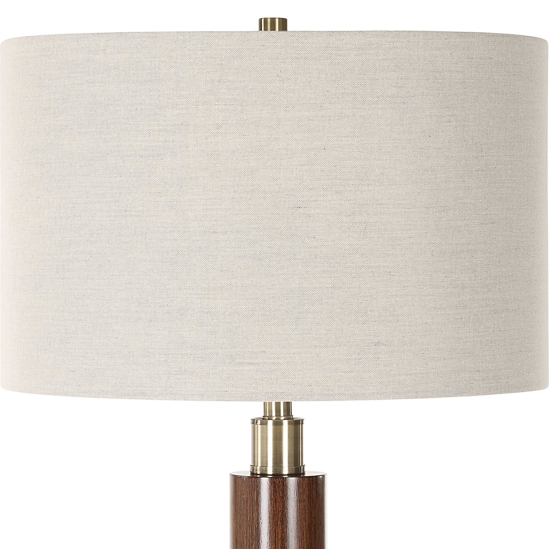 Stacked Wooden Floor Lamp, by Uttermost, 18" width x 62.5" height x 18" depth View 6