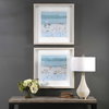 Sea Glass Sandbar Framed Prints Set/2, Art by Uttermost, 30.5" width x 30.5" height x 2" depth thumbnail 2