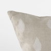 Enya 18x18 Beige and Cream Fabric Patterned Pillow Cover, Decorative Pillow by Mercana, 18" length x 18" width x 0.2" height thumbnail 8