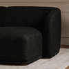 Faye Left Sectional Black Boucle, Sectional Sofa by Moe's Home, 113.75" width x 29.5" height x 60.25" depth thumbnail 6