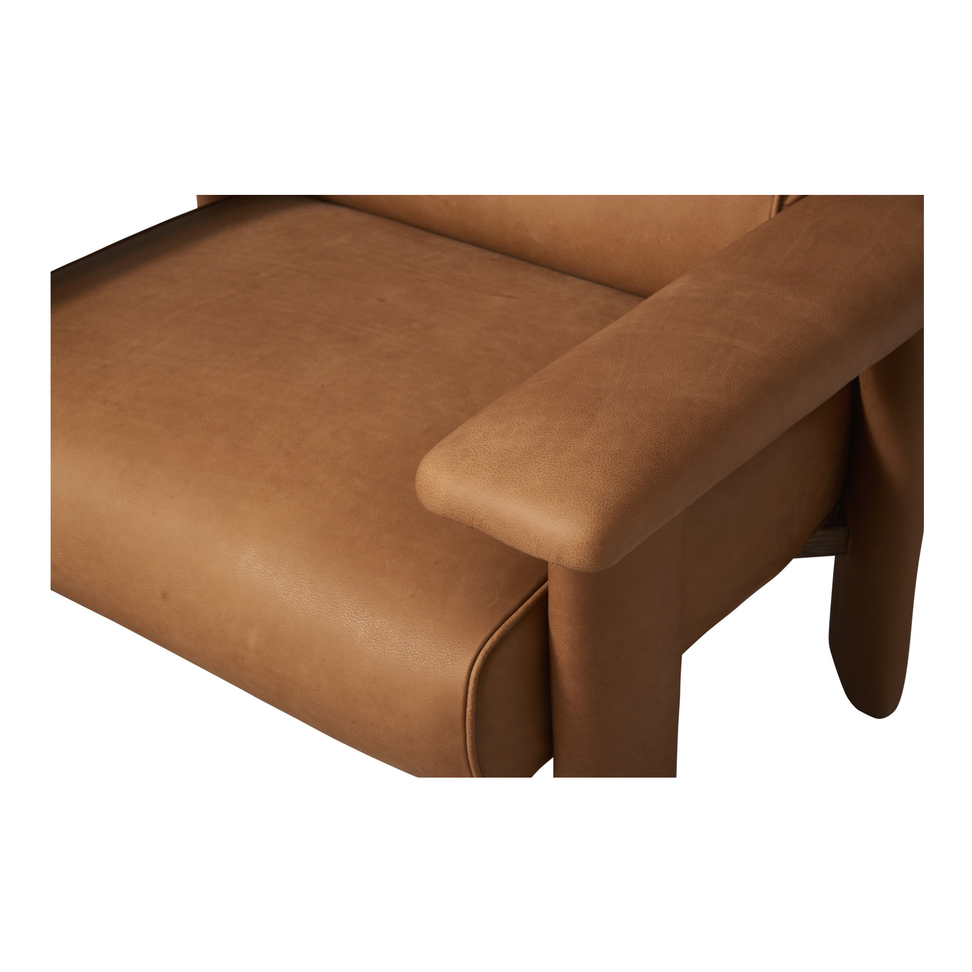 Marcello Lounge Chair Tan, Accent Chair by Moe's Home, 40.2" width x 29.9" height x 32.5" depth View 5