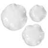 Abella Ceramic Wall Decor, S/3, White thumbnail 0