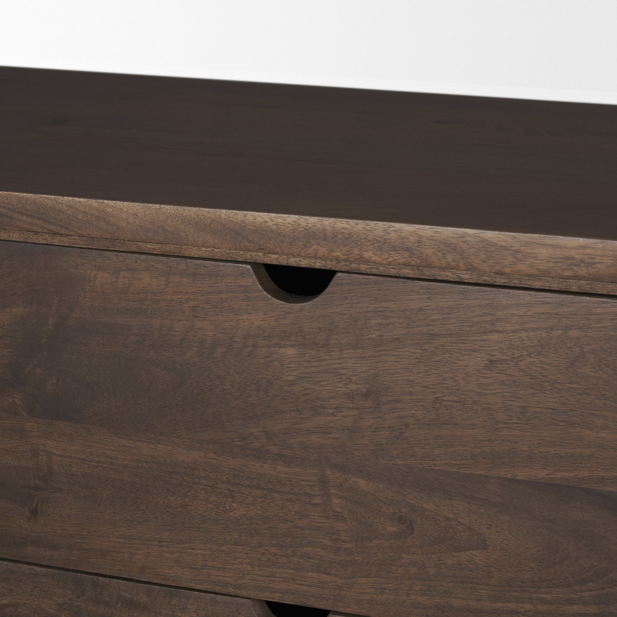 Wallen 2 Door Solid Dark Brown Wood with 3 Drawers Sideboard, Sideboards & Buffet by Mercana, 79" length x 21" width x 33" height View 9