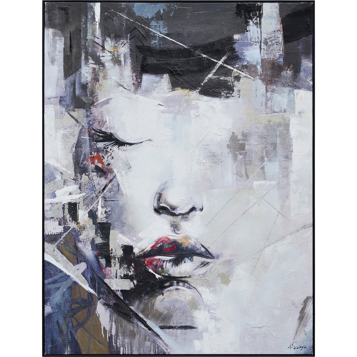 Kyoto  Canvas Art, Painting by Renwil, 53" height x 2.2" depth View 1