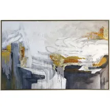 Online Designer Hallway/Entry Solitary Framed Canvas Art - Hand Painted Abstract - 1.5 Inch Frame