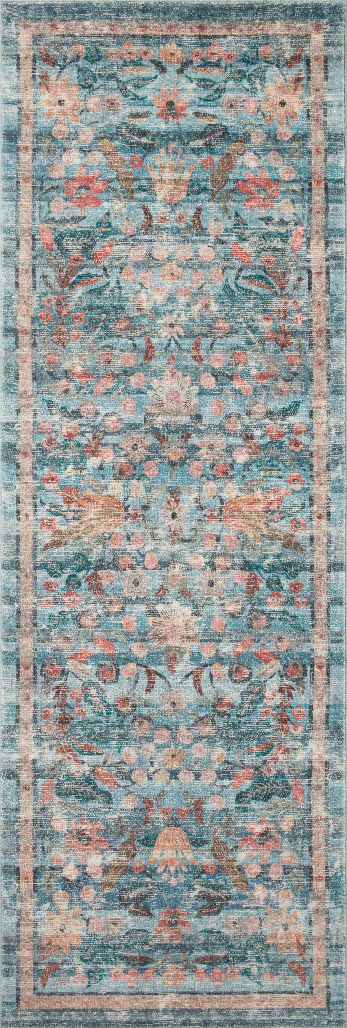 Rifle Paper Co. x Loloi Courtyard Rug, 1'6" length x 1'6" width View 4