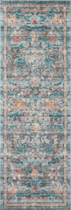 Rifle Paper Co. x Loloi Courtyard Rug, 1'6" length x 1'6" width thumbnail 4