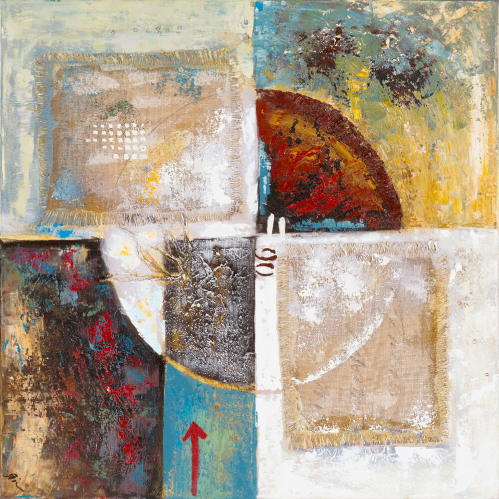 Surya Wall Decor, Painting, 32" width x 32" height