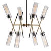 Telesto 8 Light Linear Pendant, Ceiling Light by Uttermost, 32" width x 27" height x 32" diameter x 32" depth thumbnail 1