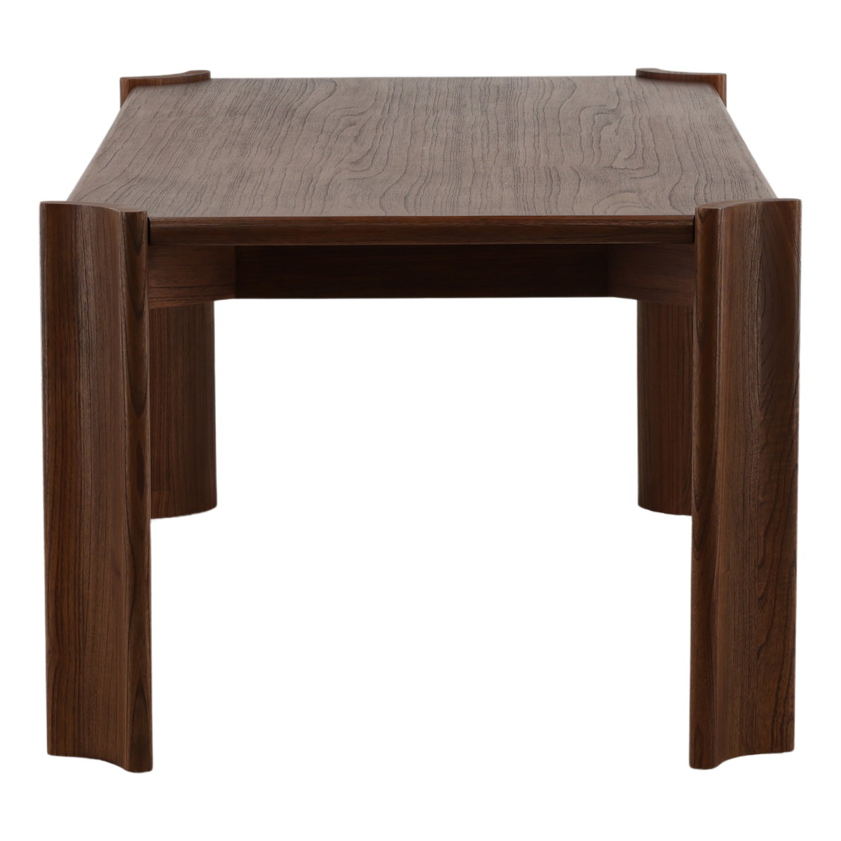 Cadwell Dining Table Brown, by Dovetail, 88.18" width x 30.3" height x 40.9" depth View 3