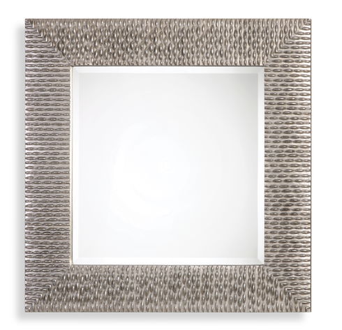 Cressida Distressed Silver Square Mirror