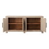 Devina Sideboard Lt Warm Wash 4-Door, Sideboards & Buffet by Dovetail, 73.75" width x 34" height x 18" depth thumbnail 5
