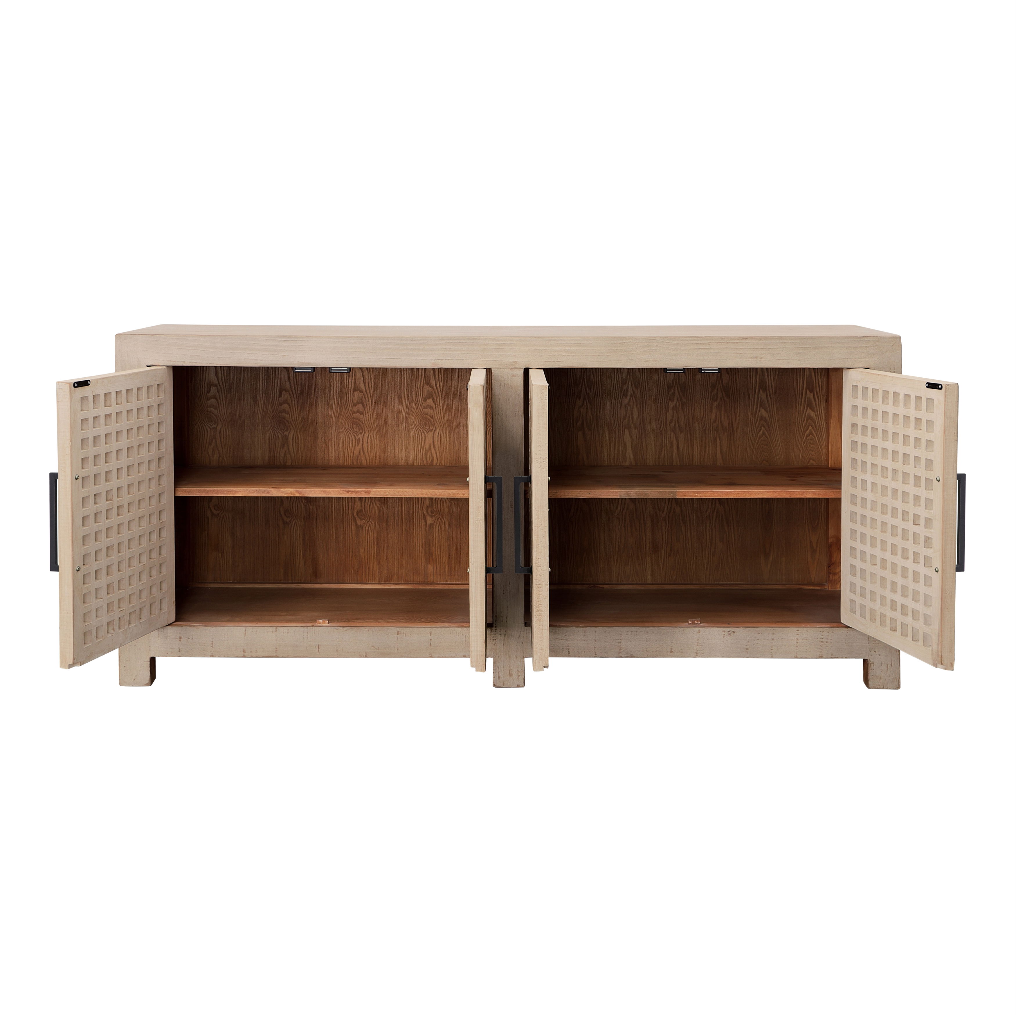 Devina Sideboard Lt Warm Wash 4-Door large image 