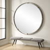 Grand Pendulum Round Mirror, by Uttermost, 72.25" width x 72.25" height x 2" depth thumbnail 2