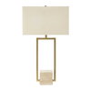 Warrick Modern Travertine Table Lamp, by Uttermost, 18" width x 31.5" height x 10" depth thumbnail 6