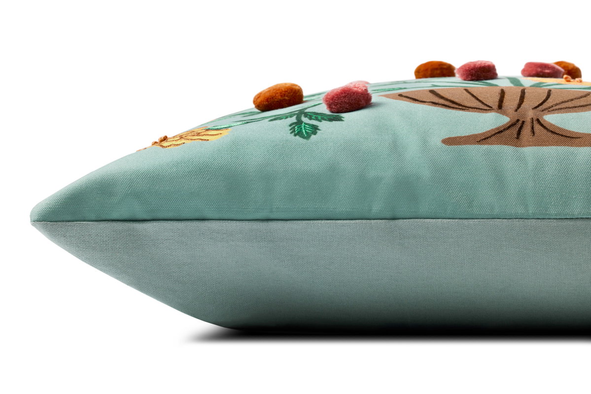 Rifle Paper Co. x Loloi Marisol Pillow, Decorative Pillow, 22" length x 22" width View 4