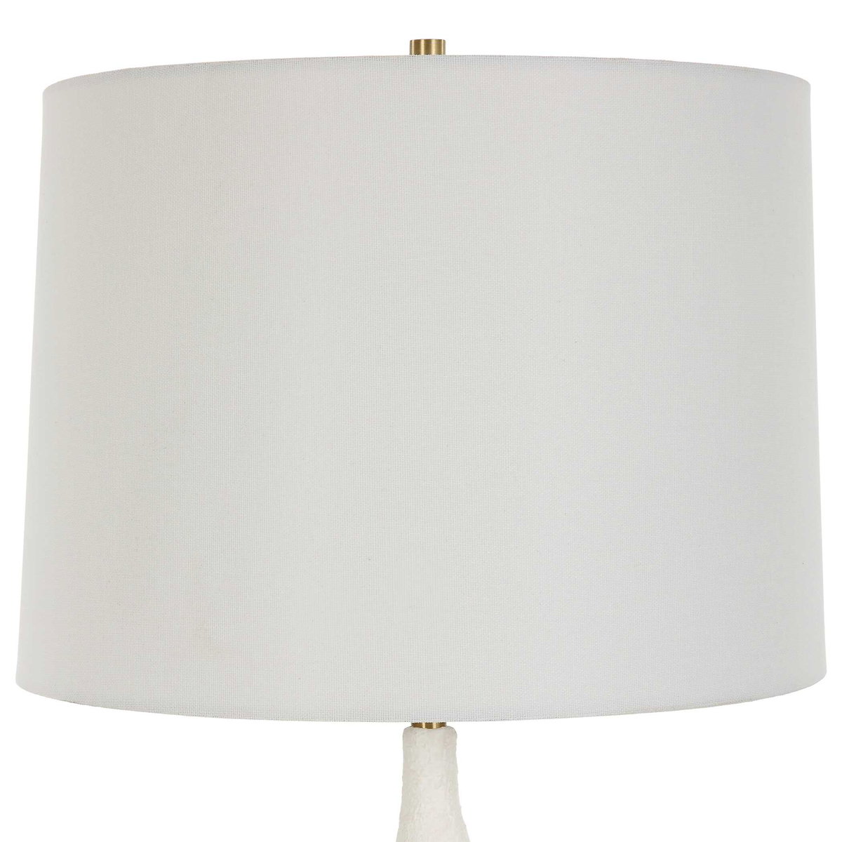 Helena Slender White Table Lamp, by Uttermost, 14" width x 36" height x 14" depth View 6