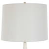 Helena Slender White Table Lamp, by Uttermost, 14" width x 36" height x 14" depth thumbnail 6