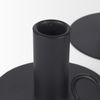 Noir Matte Black Metal Candle Holders (Set of 3), Candles & Candle Holder by Mercana, 3.94" length x 3.94" width x 7.08" height thumbnail 6
