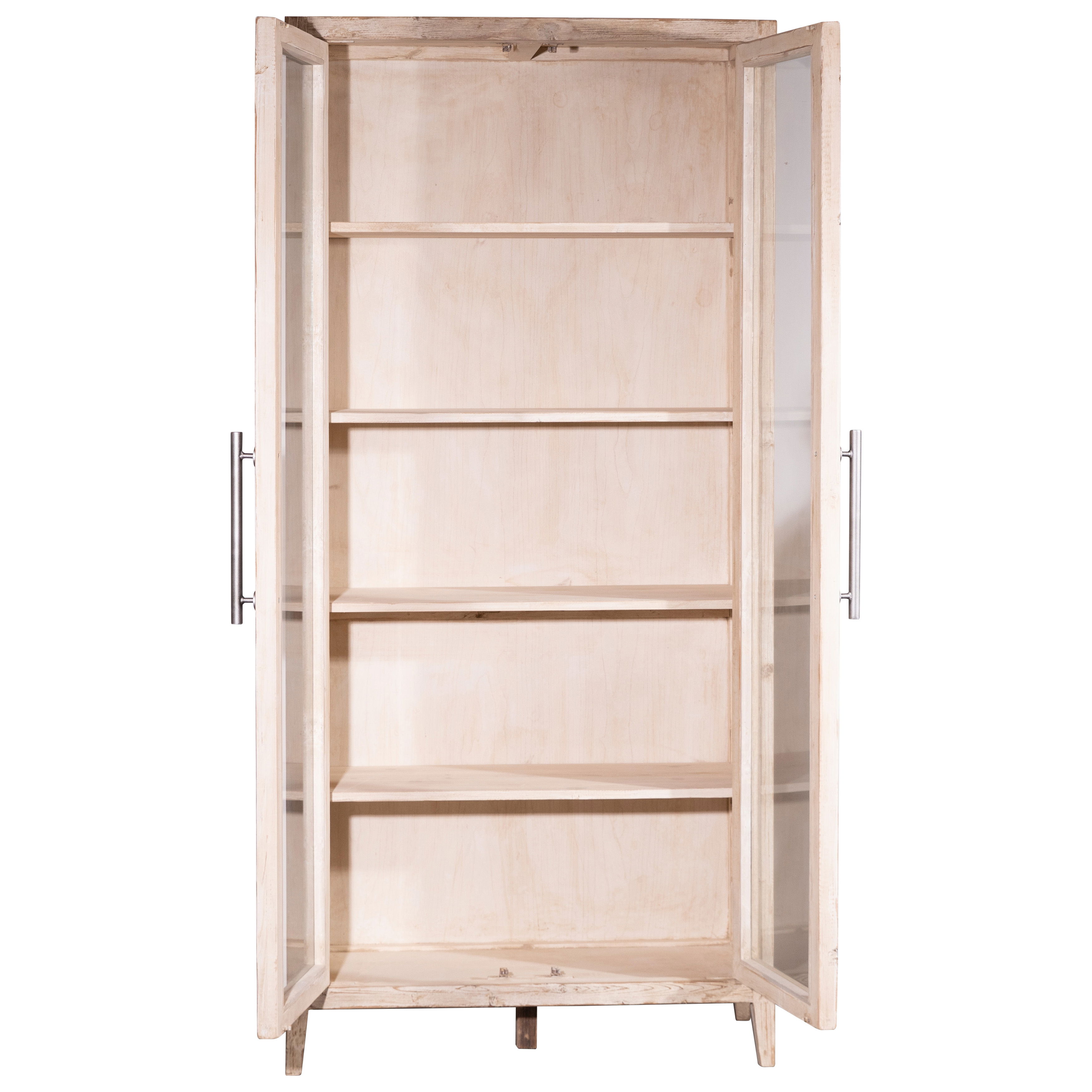 Basel Cabinet - Merwin Finish - Silver Hw, Cabinets & Sideboard by Dovetail, 43" width x 93" height x 18" depth View 4