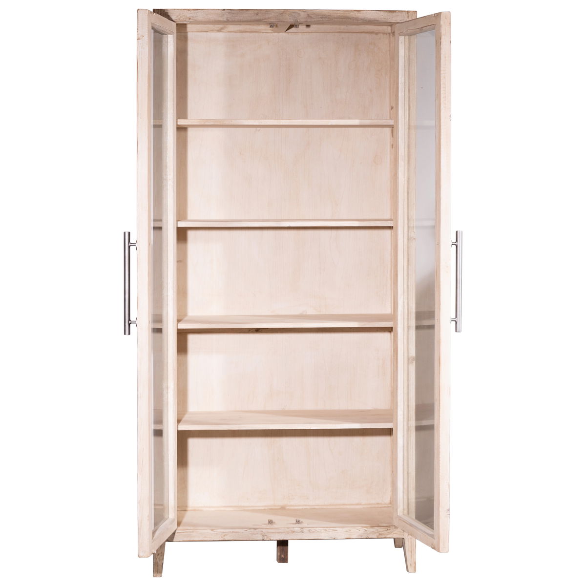 Basel Cabinet - Merwin Finish - Silver Hw, Cabinets & Sideboard by Dovetail, 43" width x 93" height x 18" depth View 4