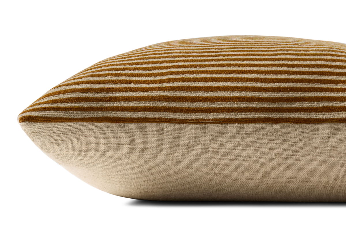 Loloi Mustard Pillow, Decorative Pillow, 18" length x 18" width View 2