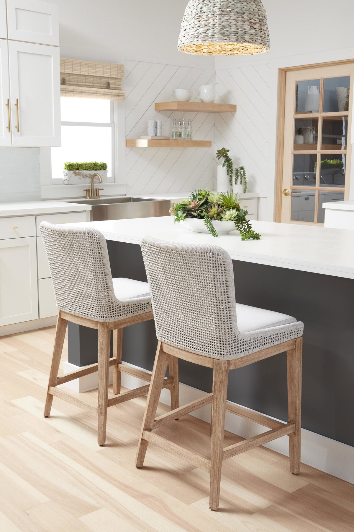 Mesh Counter Stool, Dining Chair by Essentials for Living, 19.5" width x 38.75" height x 21.5" depth View 15