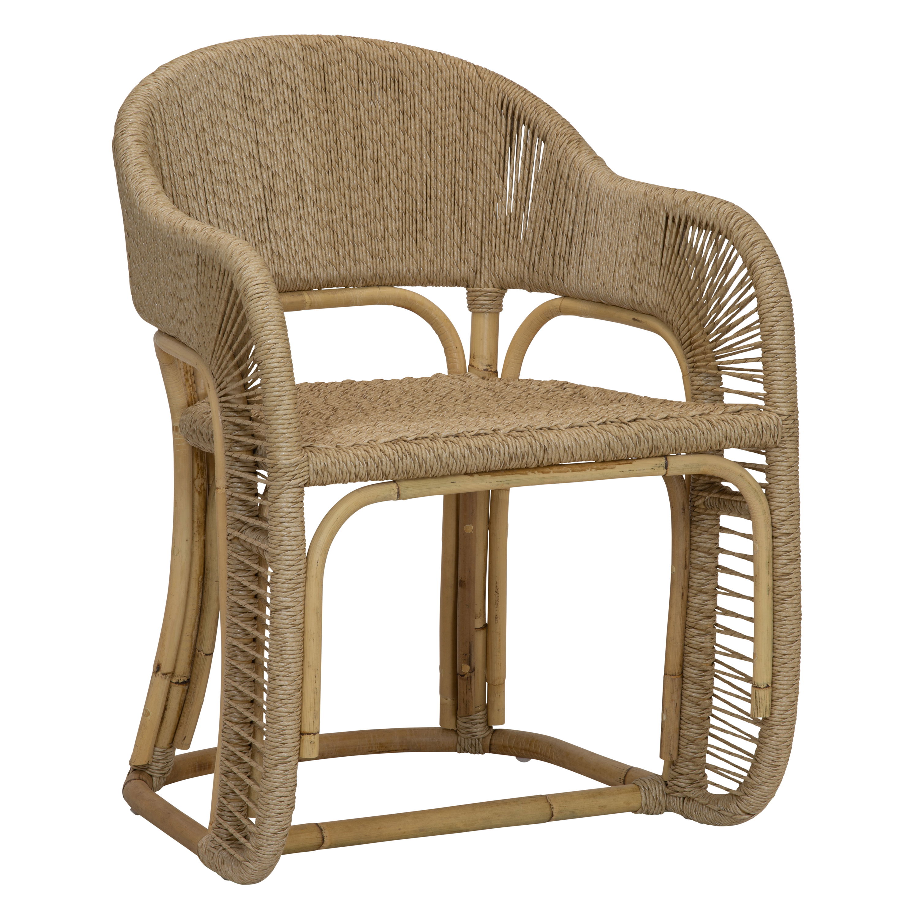 Glen Ellen Arm Chair in Natural, by Woven, 22.75" width x 30" height x 23.75" depth View 1