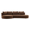 Sonia Chaise Sectional Brown thumbnail 0