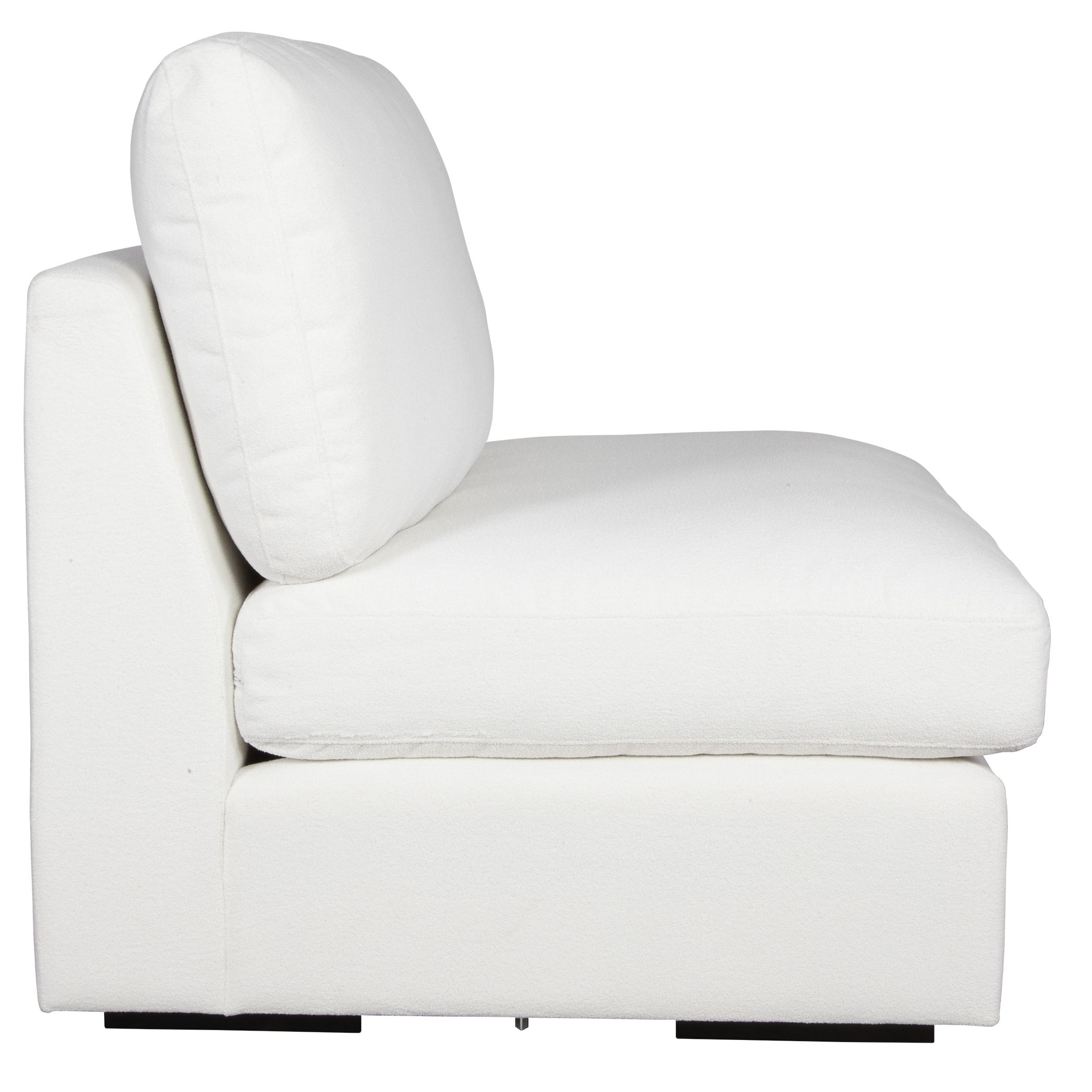 Refuge Armless Arctic White Sofa large image 