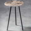 Mircea Petrified Wood Accent Table, Side & End Table by Uttermost, 16" width x 20" height x 16" depth thumbnail 7
